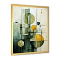 thumbnail image 5 of Designart "Abstract Shapes With Olive Orbits I" Abstract Shapes Picture Framed Canvas Art Print, 5 of 5