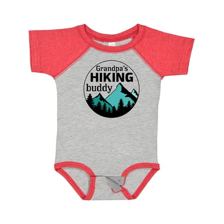 

Inktastic Grandpa s Hiking Buddy with Mountains and Trees Gift Baby Boy or Baby Girl Bodysuit