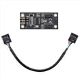 thumbnail image 4 of 5X Hub USB Divisor USB USB2.0 de 9 Pines A Adaptador de Concentrador Doble de 9 Pines Placa Base Vertical Conector USB de 9 Pines Cable de Extensión 1 A 2, 4 of 7
