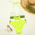 thumbnail image 5 of Pimfylm Women Bikini Set High Waisted Bathing Suits Two Piece Swimsuit Bikini Swimwear(Yellow,XL), 5 of 5