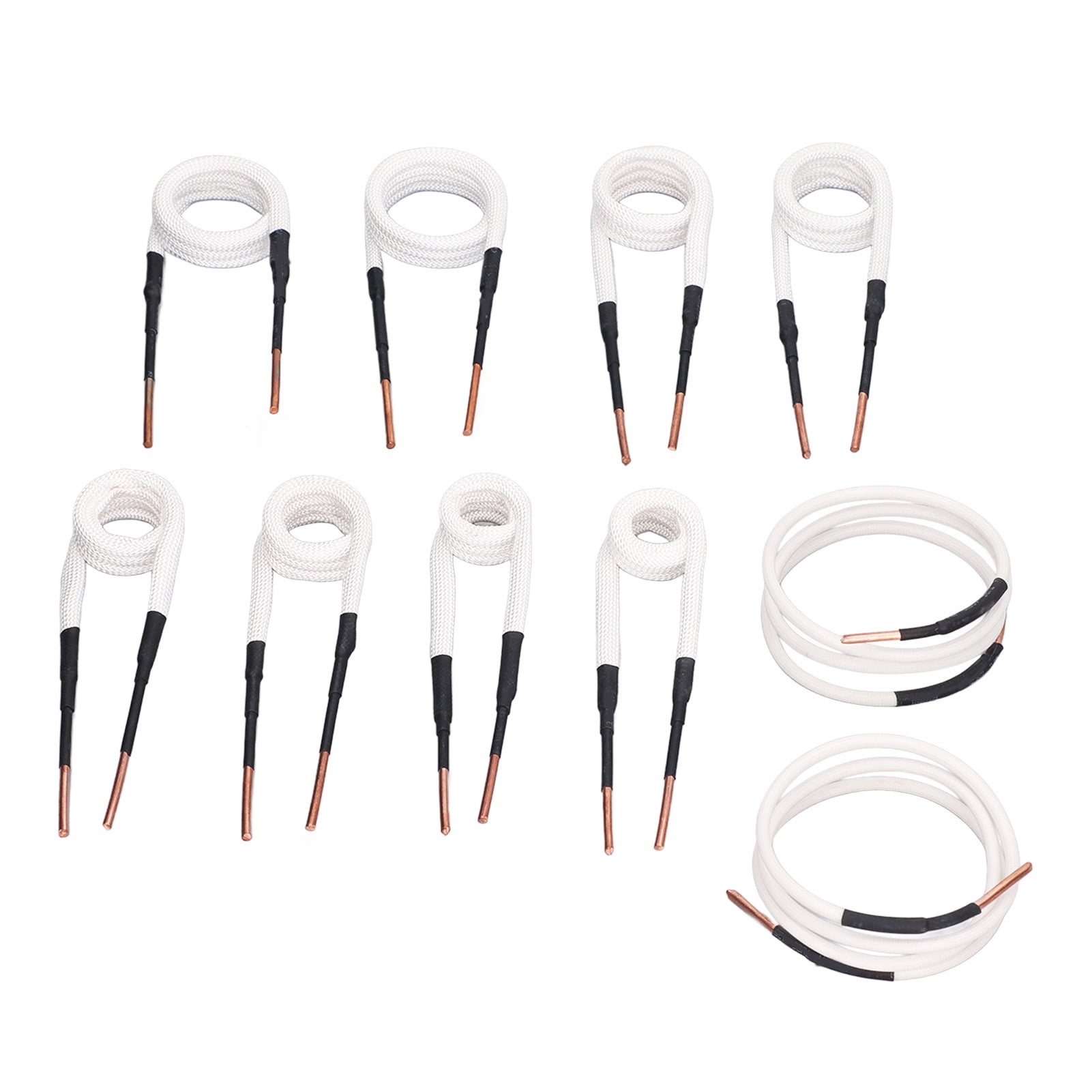 Electric Induction Heater Coil 10Pcs 2.5mm Brass Core for Rusty Nuts Bolts Removal and Gear Heat Treatment Tool Pulleys Bearings Remover with High Flow Long Tail Keywords