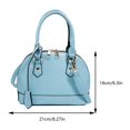 thumbnail image 2 of Sac à Bandoulière Classique pour Femmes Sac Messager Décontracté à Fermeture Éclair (Rose Rouge), 2 of 6