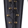 thumbnail image 3 of Protector de brazo de tiro con arco, protección de brazos ajustable de cuero sintético, accesorios de correa de seguridad, 3 of 8