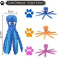 thumbnail image 2 of Squeaky Dog Interactive Play Toy,No Stuffing Octopus Dog Chew Toy with Crinkle Paper for Medium and Large Dog Playing (Blue), 2 of 5