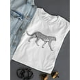 thumbnail image 3 of Drawing Of A Cheetah T-Shirt Women -Image by Shutterstock, Female Large, 3 of 4
