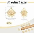 thumbnail image 4 of 16 dijes de sol chapados en oro de 18 quilates, dijes para pendientes, colgantes de sol, dijes de eclipse solar, dijes de sol celestial, dijes de joyería., 4 of 6
