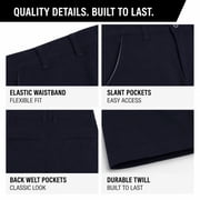 Beverly Hills Polo Club Boys School Uniform Shorts Durable Basic Uniform Twill Shorts 2 Pack