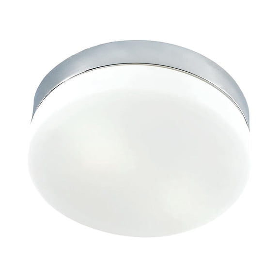 Elk Lighting FML1025-10-15 Disc LED Medium Flushmount Opal Glass/Chrome Finish Flush Mount