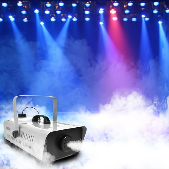[Professional Stage Fogger] Professional 1500 Watt Stage Fogger with 20000 CFM Fog and 2 Sets Of Controllers | Smoke Machine for Christmas Halloween Party DJ Show Wedding