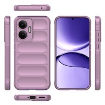 Fit for iPhone 16 Case, Anti-Scratch & Fingerprint, Microfiber Liner Shockproof Soft Gel Rubber Silicone Cover Drop Protection Liquid Silicone Grip Case For iPhone 16,Purple
