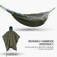 thumbnail image 3 of Hamac Portable 2 Personnes, Tissu en Nylon Doublure en Polyester Doux Couverture de Camping Poncho avec Cordons Élastiques Réglables pour Randonnée Sac à Dos Alpinisme, 3 of 7