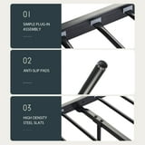 Einfach Twin Size Grey Bed frame with Button-Tufted Headboard - No Box Spring Needed - Walmart.com