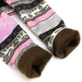 thumbnail image 4 of Maxcozy Printing Flower Kids Girls Leggings Winter Warm Fleece Classic Pants Pink 4-5 Years, 4 of 13