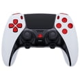 thumbnail image 3 of eXtremeRate Replacement Full Set Buttons Compatible with ps5 Edge Controller, Chrome Red D-pad Share Options Home Face Buttons R1 L1 R2 L2 Triggers Compatible with ps5 Edge Controller, 3 of 9