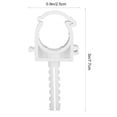 thumbnail image 2 of KALLORY Water Pipe Clamps 20Pcs PPR 7.7X2.5X1.4in White for Washing Hose Clamp, 2 of 8