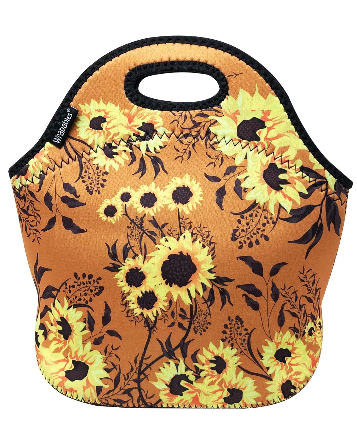 Wrapables® Insulated Neoprene Lunch Bag, Sunflowers Harvest