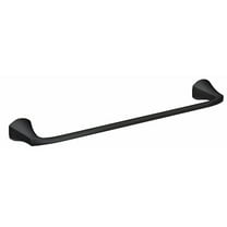 Moen Towel Bar Lindor Collection - Wall Mount, Brass/Zinc, Matte Black, 24 in Rod