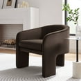 thumbnail image 2 of Armchair Chair, Brown, Velvet, Living Room Lounge Cafe Lobby Hospitality Restaurant, Modern Contemporary, HB37605, 2 of 9