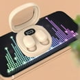 thumbnail image 4 of Wireless Earbuds 75hrs Bluetooth 5.3 Headphone Sport, 2024 Bluetooth Earbuds Stereo Deep Bass Over Ear Bud with Earhooks, ENC Noise Cancelling Mic, IPX7 Waterproof Earphone(Beige), 4 of 8
