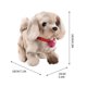 thumbnail image 3 of Juguete realista para perros cachorros de robot | Caminar, ladrar, mover la cola | Mini peluche suave para mascotas | Material seguro e inodoro | Gran regalo de cumpleaños | Requiere 2 pilas AA, 3 of 5