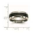 thumbnail image 6 of Chisel Titanium Polished with Black Carbon Fiber Inlay 8mm Band, 6 of 7