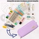 thumbnail image 3 of Estuche para Lápices Estuche para Lápices Adolescentes Niñas 3 Compartimentos Estuche para Lápices de Gran Capacidad para la Escuela y la Oficina, Morado, Mochila Infantil, 3 of 5