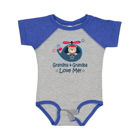 

Inktastic Grandma and Grandpa Love Me Boys Gift Baby Boy or Baby Girl Bodysuit