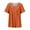 Orange, variant on Patlollav Womens Tops Plus Size Short Sleeve V-Neck Shirts