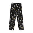 thumbnail image 3 of Vsdgher Playing Music Skeletons Print Mens Pajama Pants Sleep & Lounge Pants, PJ Bottoms With elastic waistb and Pockets, 3 of 5