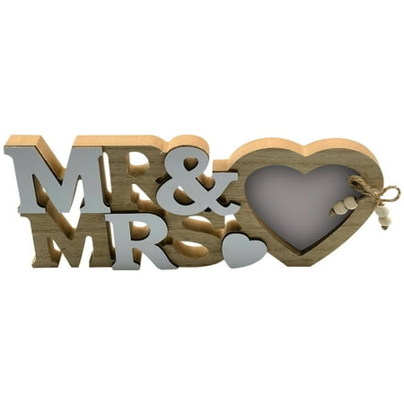 Yyuenw Wedding Gifts for Couples Picture Frame Wooden Photo Gifts for Husband Wife Anniversary Birthday Gifts for Bride Bridegroom Mr and Mrs Picture Frame Engraved Gifts