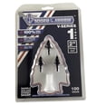 thumbnail image 4 of Tooth of the Arrow 100 Grain 4-Blade Vented 1-Inch Broadhead, 3 pack, 4 of 5