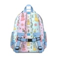 thumbnail image 3 of Rainbow Princess Flower Pattern Backpack for School,Cute School Bag,Schoolbag with Adjustable Shoulder Straps & Padded Back,15.25"x11.5"x5.25", 3 of 5
