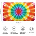 thumbnail image 3 of Rainbow Tie Dye Mandala Pattern Bathroom Rugs Mat,Non Slip Microfiber Bathroom Rug,Rubber Backing,Soft Bathroom Mats for Bathroom Floor,Tub and Shower,17x30in(43x75cm), 3 of 5