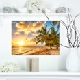 thumbnail image 1 of Magnifique Plage de Barbados Île - Toile de Paysage Marin Moderne, 1 of 3