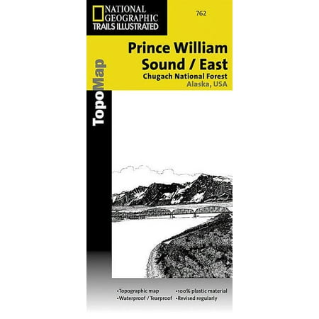 National Geographic Trails Illustrated M Prince William Sound East Map [Chugach National Forest], Book 762, (Paperback)