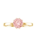 thumbnail image 5 of Rosec Jewels IGI Certified Lab Grown Pink Diamond Solitaire Engagement Ring - 1 Carat - Fancy Pink Color and VS1 Clarity - Gift for Special Occasions, 14K Yellow Gold, US 4.50, 5 of 9