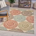 thumbnail image 2 of Outdoor Patterned Area Rug 5'3" X 7'6" for Patio, Deck, Backyard, Camping, Balcony, Waterproof Carpet, 2 of 5