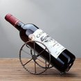 thumbnail image 4 of Botellero para encimera - Soporte para vino para almacenamiento de vino - Botellero de metal de bronce rojo - Botelleros para encimera - Botellero pequeño, 4 of 5