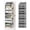 Gray, variant on Tooloton Over-the-Door Organizer with 5 Large Pockets & 10 Mesh Side Pockets, Gray (1 Pack)