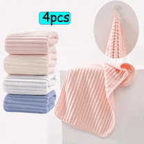 Microfiber Hand Towels 4-Pack, Quick-Dry Absorbent Small Towels for Bathroom Kitchen & Gym