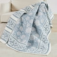 thumbnail image 4 of Levtex Home - Adare Blue - Throw - Bordered Floral - Blue, Navy and White - Quilt (50x60in.) and Sham 50x60in. - Cotton, 4 of 6