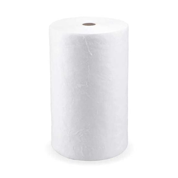 Oil-Dri Sorbent Roll, 36 gal, 30 in x 150 ft, Oil, White, Polypropylene L90781