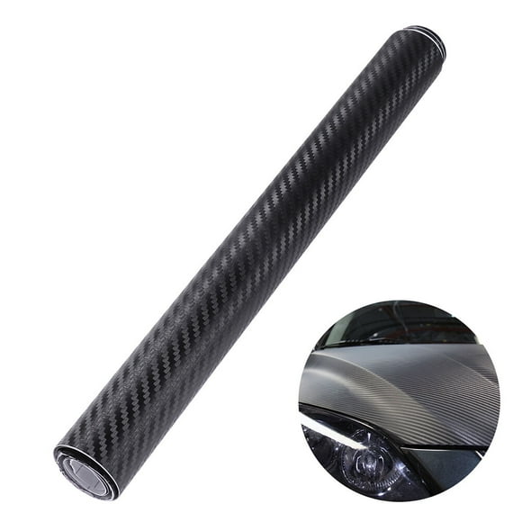 CIMAXIC 4D Carbon Fiber Wrap Roll DIY Sticker for Car Auto Vehicle Decor 30x152cm (Black),59.84"X11.81"X0.04"