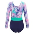 thumbnail image 1 of DPOIS Kids Girls Long Sleeve Leotard Gymnastics Sport Bodysuit Dance Skating Costume, 1 of 4