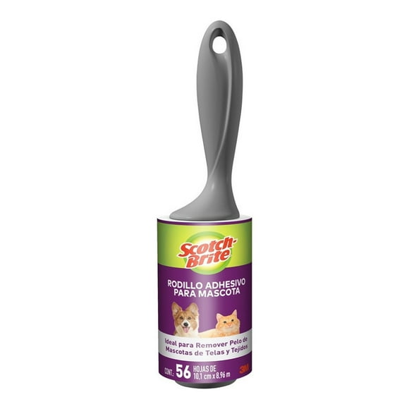 Rodillo Quita Pelusa y Pelo de tu Mascota con 56 hojas adhesivas desechables.
