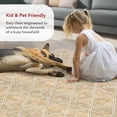 thumbnail image 5 of nuLOOM Úna Lattice SplashGuard Machine Washable Area Rug, 4' x 6', Úna Tan, 5 of 14