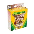 thumbnail image 3 of Crayola Colors of The World Markers 24 Count, Marcadores de tono de piel lavables, 24 Crayola 587802, 3 of 8