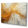 thumbnail image 2 of Designart "Soft Painted Waves In Gold And Beige I" Abstract Shapes Wall Decor, 2 of 7