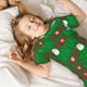 thumbnail image 5 of Balery Cute Santa Conjunto de Pijama Infantil de Manga Corta con Estampado – Ropa de Dormir de Algodón Suave-3X-Large, 5 of 6