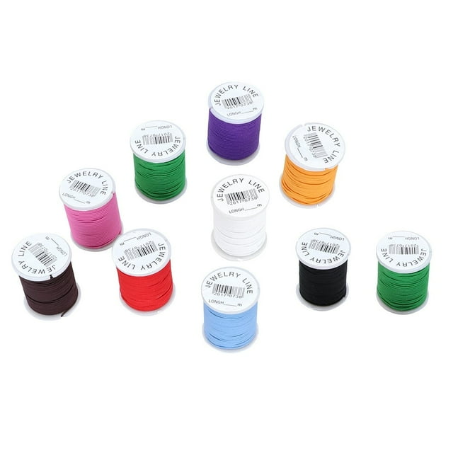 CHOK Thread Nylon Elastic Craft Beading Sewing Upholstery Wooly Stretch Heavy Duty Tools Bonded Jewelry Cord Spool Making